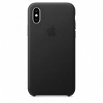 Apple iPhone XS Leather Case Black