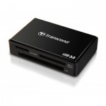 Оптично устройство Четец за флаш карта Transcend USB 3.0 Allin1 Multi Card Reader for SD/SDHC/SDXC/MS/CF Cards, Black