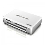 Оптично устройство Четец за флаш карта Transcend USB 3.0 Allin1 Multi Card Reader for SD/SDHC/SDXC/MS/CF Cards, White