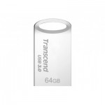 USB памет Флаш памет Transcend 64GB JetFlash 710 USB 3.1/3.0, readwrite: up to 90MBs, 24MBs, Silver Plating