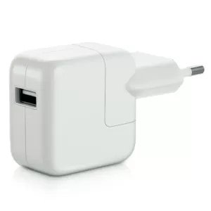 Apple 12W USB power Adapter (EU) 220V, без включен USB кабел, подходящ за iPad и iPhone