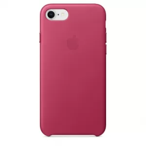 Apple iPhone 8/7 Leather Case Pink Fuchsia