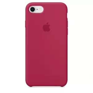 Apple iPhone 8/7 Silicone Case Rose Red