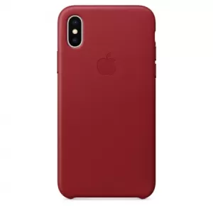 Apple iPhone X Leather Case (PRODUCT) RED
