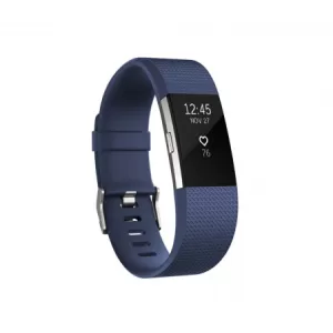 Fitbit Charge 2 Blue Silver Large