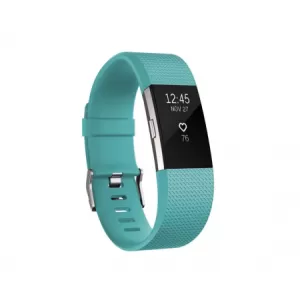 Fitbit Charge 2 Teal Silver Large
