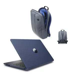 HP Лаптоп 4MX17EA, 15,6'', N5000 8 GB, HDD, 1000 GB, син, с ПОДАРЪК HP раница
