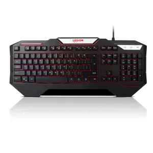 Клавиатура Lenovo Legion K200 Backlit Gaming Keyboard,12 antighost keys, 3colour LED backlight and braided cable, 3zone fullsize gaming keyboardUS
