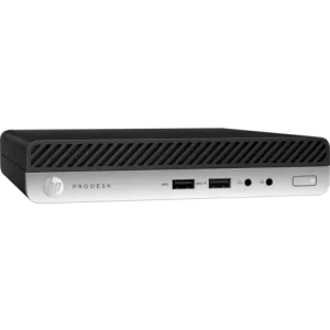 Компютър HP ProDesk 400G4 DesktopMini ntel Core i58500T with Intel UHD Graphics 630 (2.1 GHz base frequency, up to 3.5 GHz with Intel Turbo Boost Technology, 9 MB cache, 6 cores) 8 GB DDR42666 SDRAM (1 X 8 GB) 256 GB PCIe NVMe SSD Windows 10 Pro 64 ,1 yea