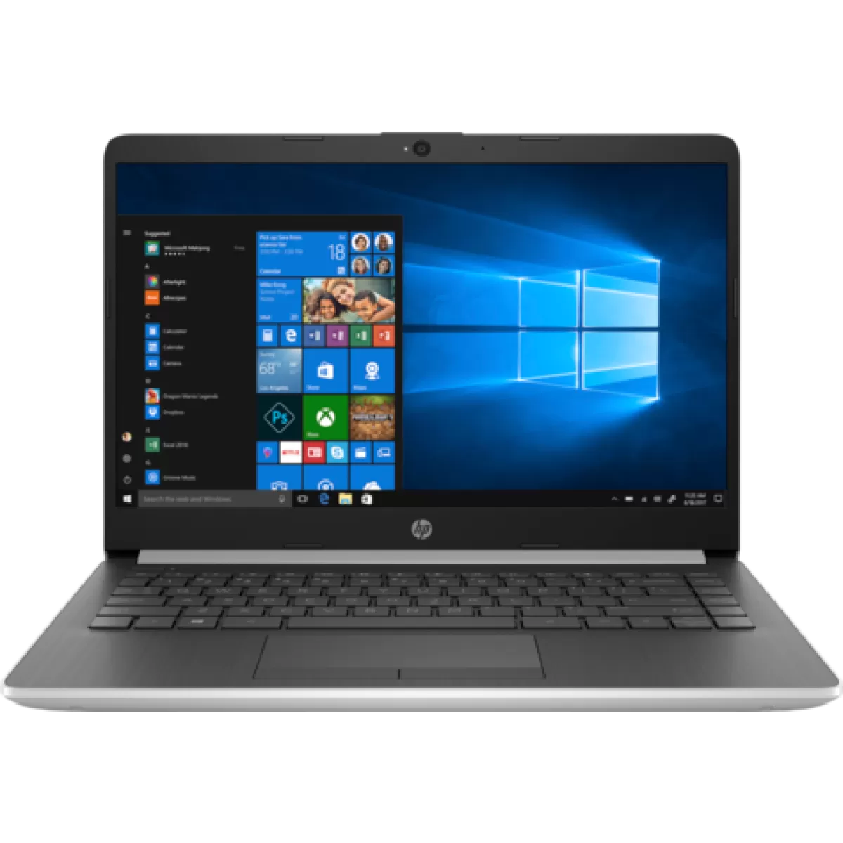 Лаптоп HP Laptop 14 Intel Core i37020U dual 8 GB DDR42133 SDRAM (2 x 4 GB) 1 TB 5400 rpm SATA Intel HD Graphics UMA 14.0 FHD Antiglare slim IPS Narrow Border Windows 10 Home Natural silver 2 years warranty