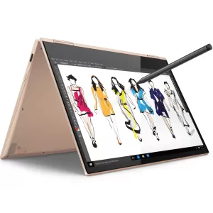 Лаптоп Lenovo Yoga 730 13.3 FullHD IPS Antiglare Touch i78550U up to 4.0GHz QuadCore, 8GB DDR4, 256GB SSD m.2, Backlit KBD, Fingerprint Reader, USBC, WiFi, BT, HD cam, Copper, Win 10 + Active Pen