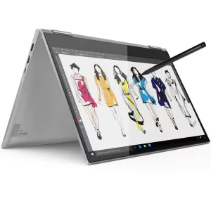 Лаптоп Lenovo Yoga 730 15.6 FullHD IPS Antiglare Touch i58250U up to 3.4GHz Quad Core, GTX 1050 2GB, 8GB DDR4, 256GB SSD m.2, Backlit KBD, Fingerprint Reader, USBC, WiFi, BT, HD cam, Platinum, Win 10 + Active Pen