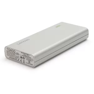 Lenovo Power Bank PA10400, 10400mAh, 2 x USB 5V/2.1A, Silver