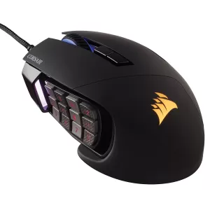 Мишка Mишка Corsair Gaming Scimitar Pro RGB MOBA/MMO PC Gaming Mouse, Optical, up to 16000 DPI, 12 Key Slider Mechanical Buttons, 4 Zone RGB, wired, Black (EU version)