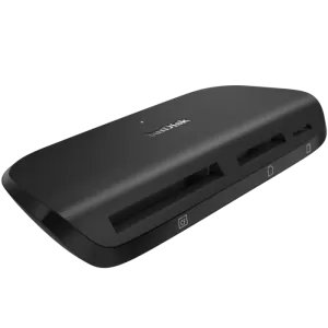 Оптично устройство Четец за флаш карта SanDisk ImageMate Pro USB 3.0/USB 2.0 MultiCard Reader/Writer USB 3.0/USB 2.0 for nonUHS/UHSI/UHSII SD/SDHC/SDXC/microSDHC/microSDXC, UDMA 7enabled CompactFlash, Read Speed: up to 500MB/s