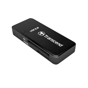 Оптично устройство Четец за флаш карта Transcend SDHC/MMC4+MicroSDHC/M2 Card Reader, Black
