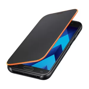 Samsung Galaxy A3 (2017), Neon Flip Cover, Black