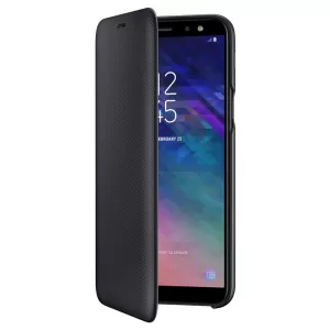 Samsung Galaxy A6 (2018), Flip Wallet Cover, Black