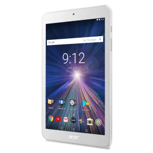 Таблет Tablet Acer Iconia B1870K3F9 (White) WiFi/8.0 WXGA IPS HD (1280x800) 16:10/MTK MT8167 quadcore Cortex A35 1.3 GHz/1GB/16GB eMMC/Cam 2.0 MP front, 5.0 MP rear/BT 4.0/GPS/Gsensor, Micro USB, microSD/1cell battery/Android 7.0 (Nougat)/White (rear cove