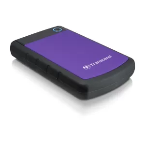 Външен хард диск Твърд диск Transcend 1TB StoreJet 25H3 USB 3.0 2.5 Rubber Case, AntiShock, Purple